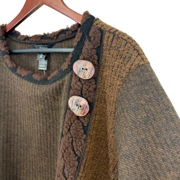 NEW NWT Ali Miles Plus Size 3X Thick Winter Wearable Art Knit Blouse Shirt Top - Picture 5 of 8